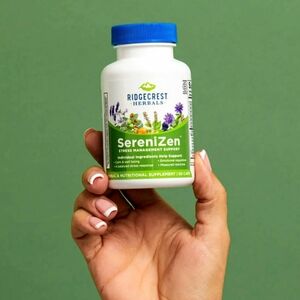 🎉 NEW Ridgecrest Herbals SereniZen Stress Management Support 60 Capsules SEALED